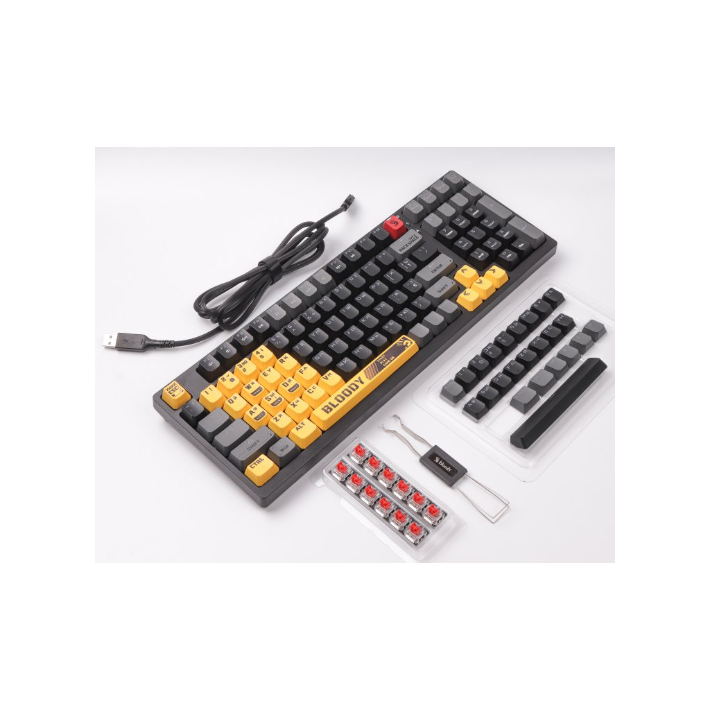 Клавіатура A4Tech Bloody S98 RGB BLMS Red Switch USB Sports Lime (4711421000406) - фото 9 Клавіатура A4Tech Bloody S98 RGB BLMS Red Switch USB Sports Lime (4711421000406) - фото 9