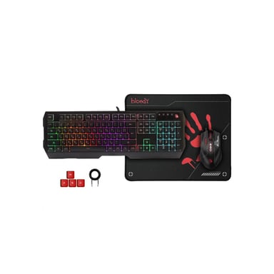 Комплект A4Tech Bloody B1700 USB Black (Bloody B1700 Black) - фото 1