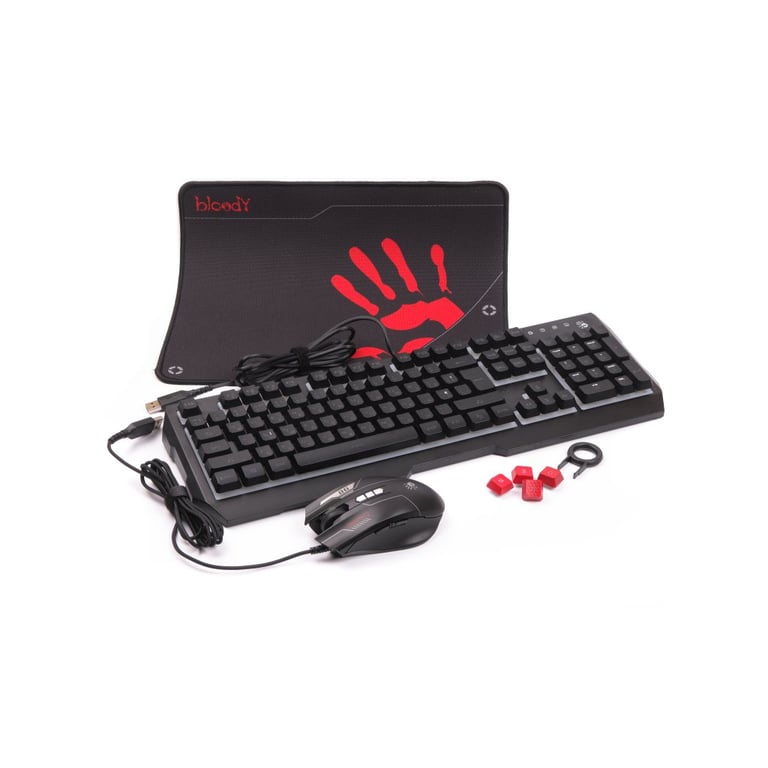 Комплект A4Tech Bloody B1700 USB Black (Bloody B1700 Black) - фото 5