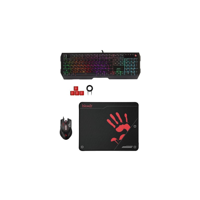 Комплект A4Tech Bloody B1700 USB Black (Bloody B1700 Black) - фото 6