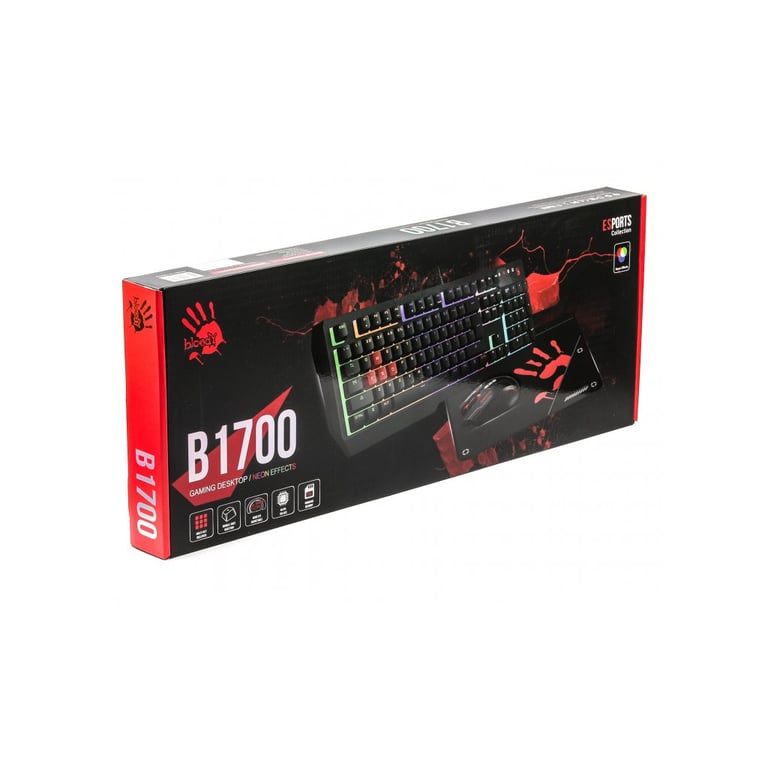 Комплект A4Tech Bloody B1700 USB Black (Bloody B1700 Black) - фото 7