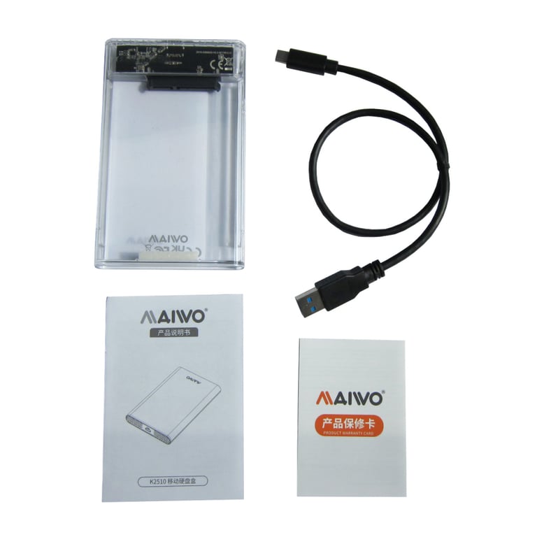 Кишеня зовнішня Maiwo 2.5" SATA/SSD HDD - USB3.1 Gen1 Type-C (K2510) - фото 5