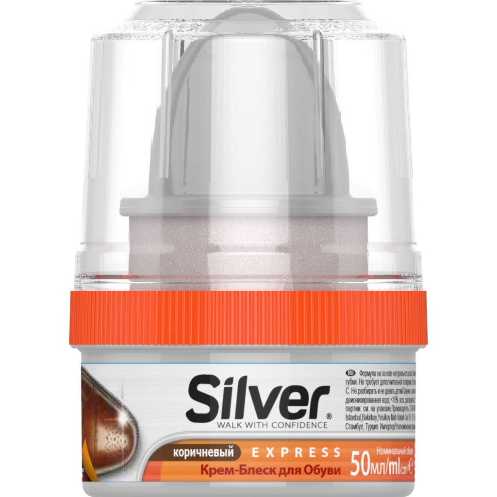 Крем для взуття Silver Express Коричневий 50 мл (8690757232506) - головне фото