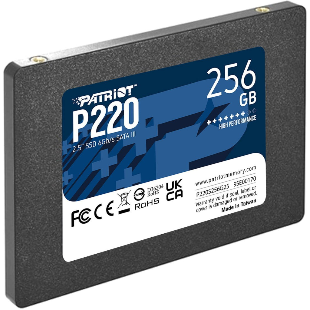 Накопичувач SSD 2.5" 256GB P220 Patriot (P220S256G25) - фото 3 Накопичувач SSD 2.5" 256GB P220 Patriot (P220S256G25) - фото 3