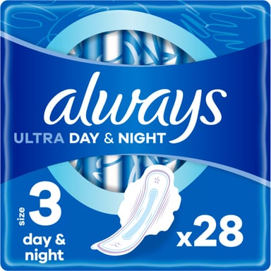 Гігієнічні прокладки Always Ultra Day&Night (Розмір 3) 28 шт. (4015400489764) - фото 1