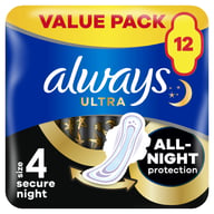 Гігієнічні прокладки Always Ultra Secure Night (Розмір 4) 12 шт. (4015400612469) - фото 1