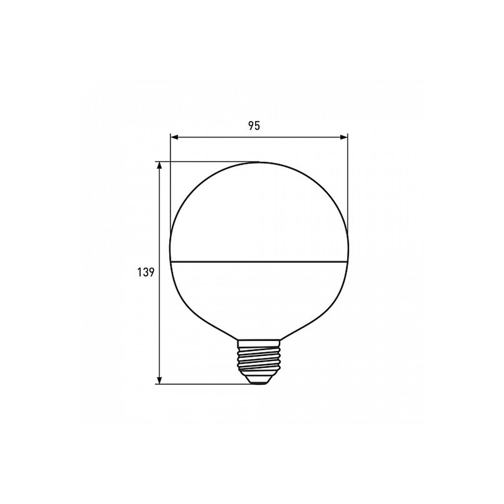 Лампочка Eurolamp G95 8W E27 4000K (LED-G95-08274(Amber)) - фото 3 Лампочка Eurolamp G95 8W E27 4000K (LED-G95-08274(Amber)) - фото 3