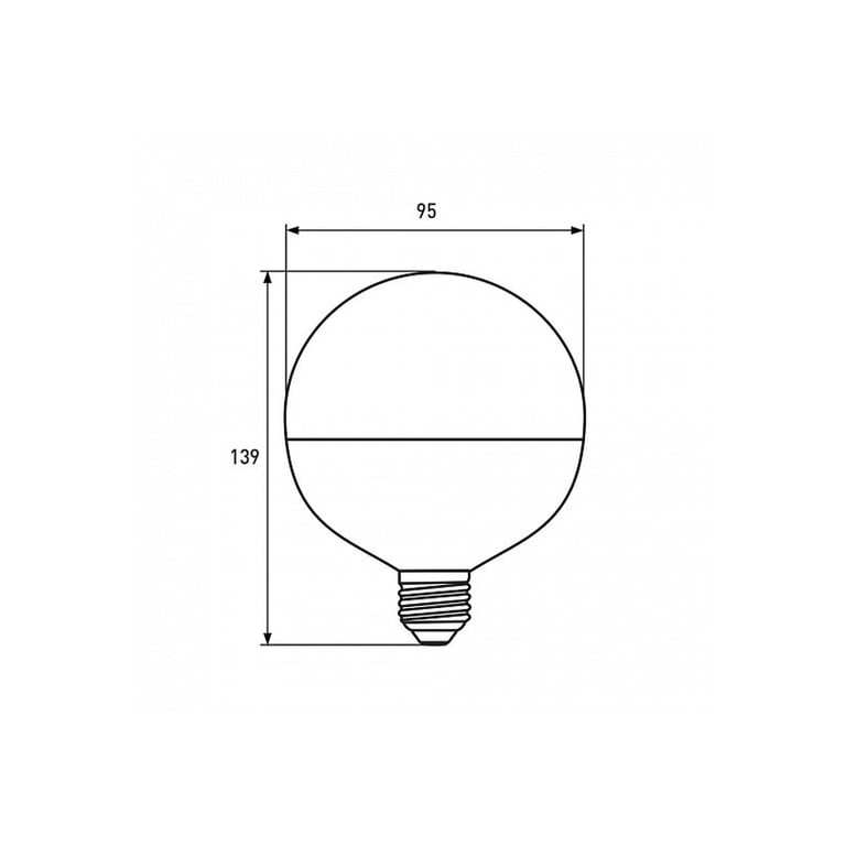 Лампочка Eurolamp G95 8W E27 4000K (LED-G95-08274(Amber)) - фото 3