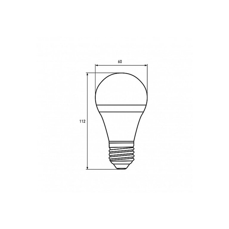 Лампочка Eurolamp A60 8W E27 2700K (deco) акция 1+1 new (MLP-LED-A60-08273(Amber)new) - фото 3
