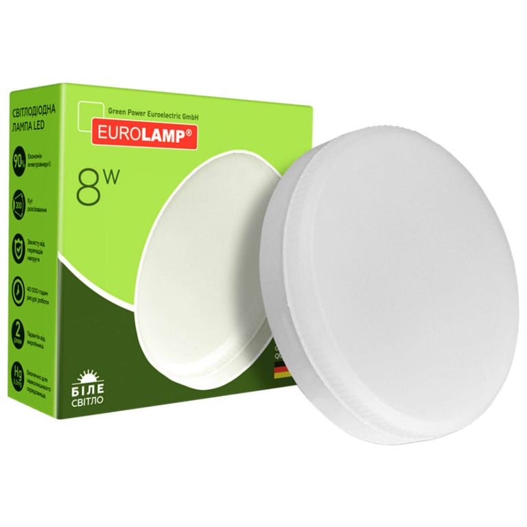 Лампочка Eurolamp LED GX53 8W 4000K (LED-GX53-0840(N)) - фото 3