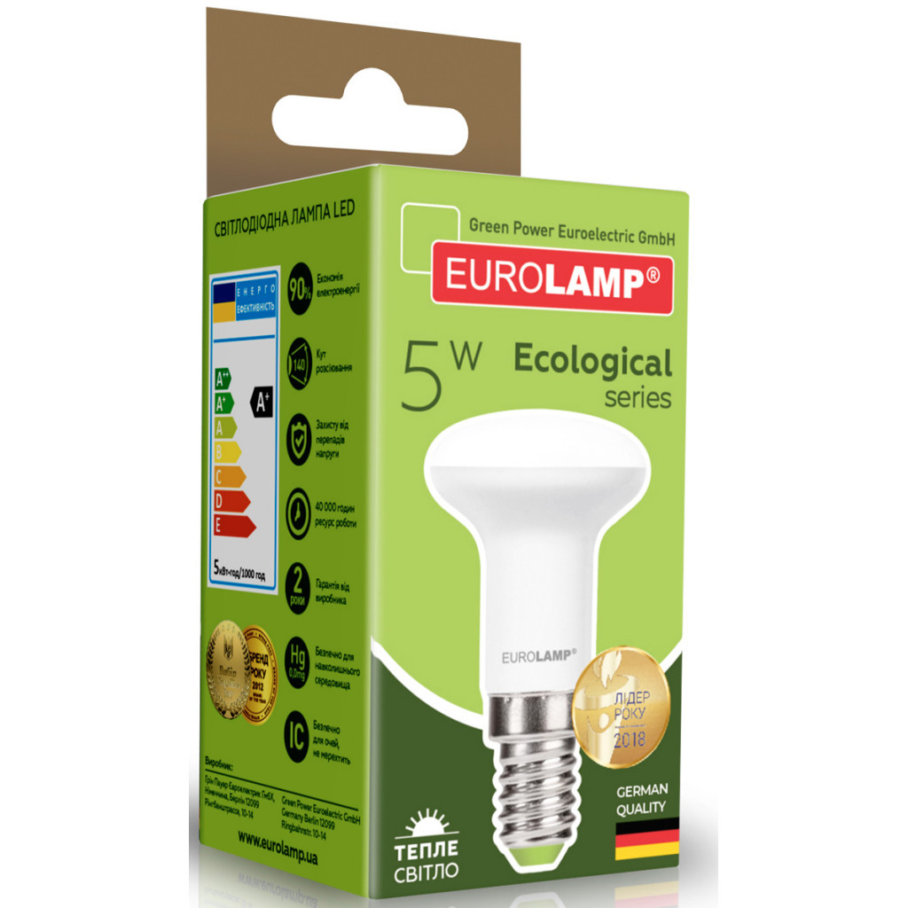 Лампочка Eurolamp LED R39 5W E14 3000K 220V (LED-R39-05142(P)) - фото 2 Лампочка Eurolamp LED R39 5W E14 3000K 220V (LED-R39-05142(P)) - фото 2