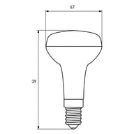 Лампочка Eurolamp LED R39 5W E14 3000K 220V (LED-R39-05142(P)) - фото 3