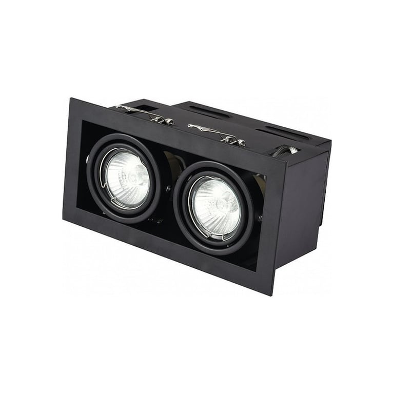 Світильник точковий Eurolamp LED GU10x2 black (LHK2-LED-GU10(black)) - фото 2
