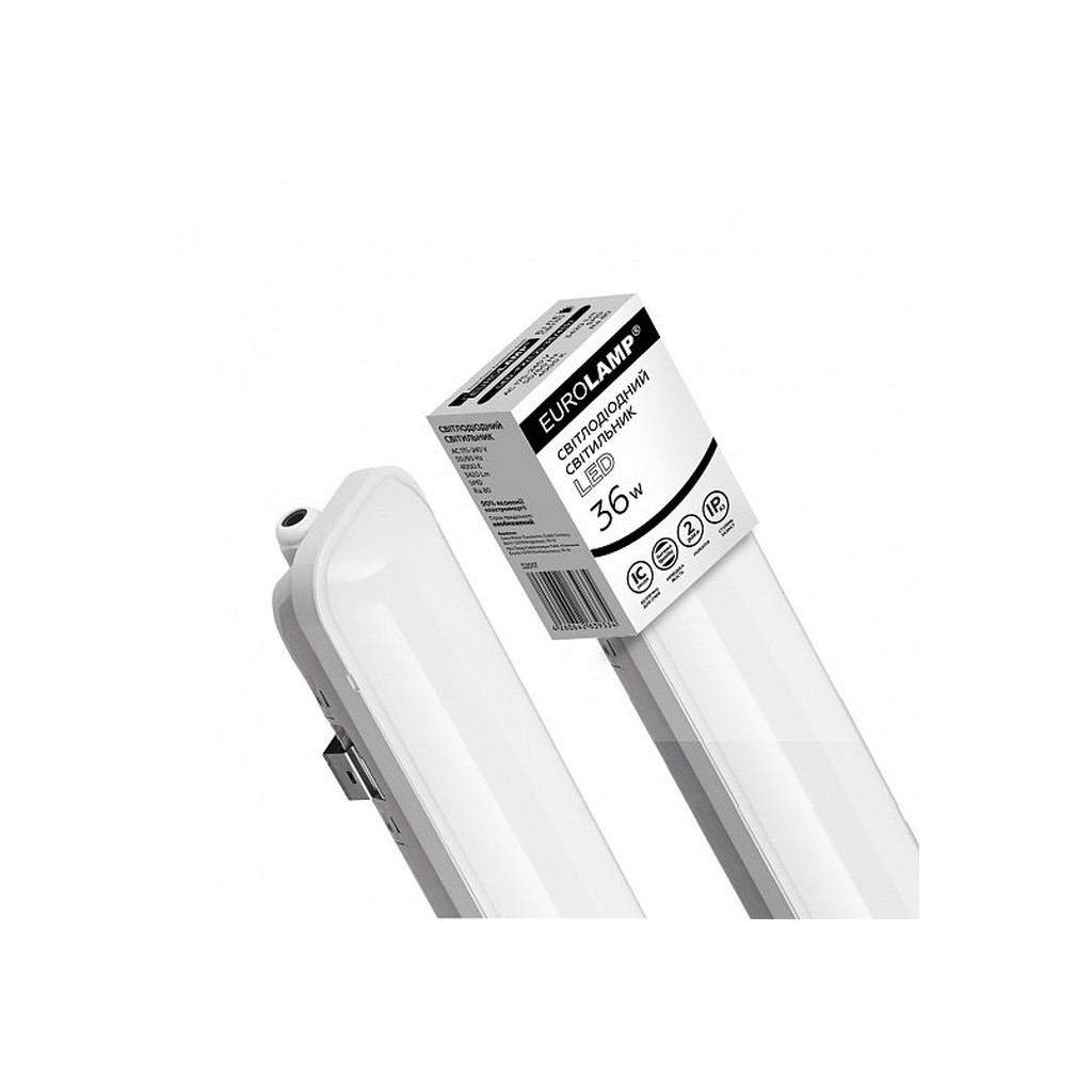Світильник Eurolamp S IP65 36W 4000K (1.2m) (LED-FX(1.2)-36/4(S)) - фото 1 Світильник Eurolamp S IP65 36W 4000K (1.2m) (LED-FX(1.2)-36/4(S)) - фото 1