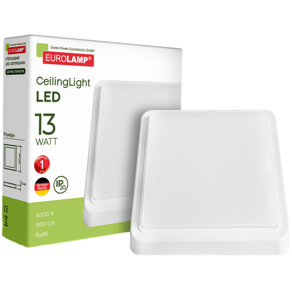 Світильник Eurolamp GM 13W 4000K (LED-NLS-13/40(GM)) - фото 2 Світильник Eurolamp GM 13W 4000K (LED-NLS-13/40(GM)) - фото 2