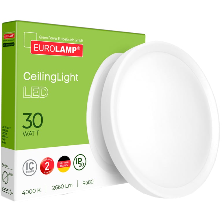 Світильник Eurolamp Easy click 30W 4000K (LED-NLR-30/40(GM)) - фото 2