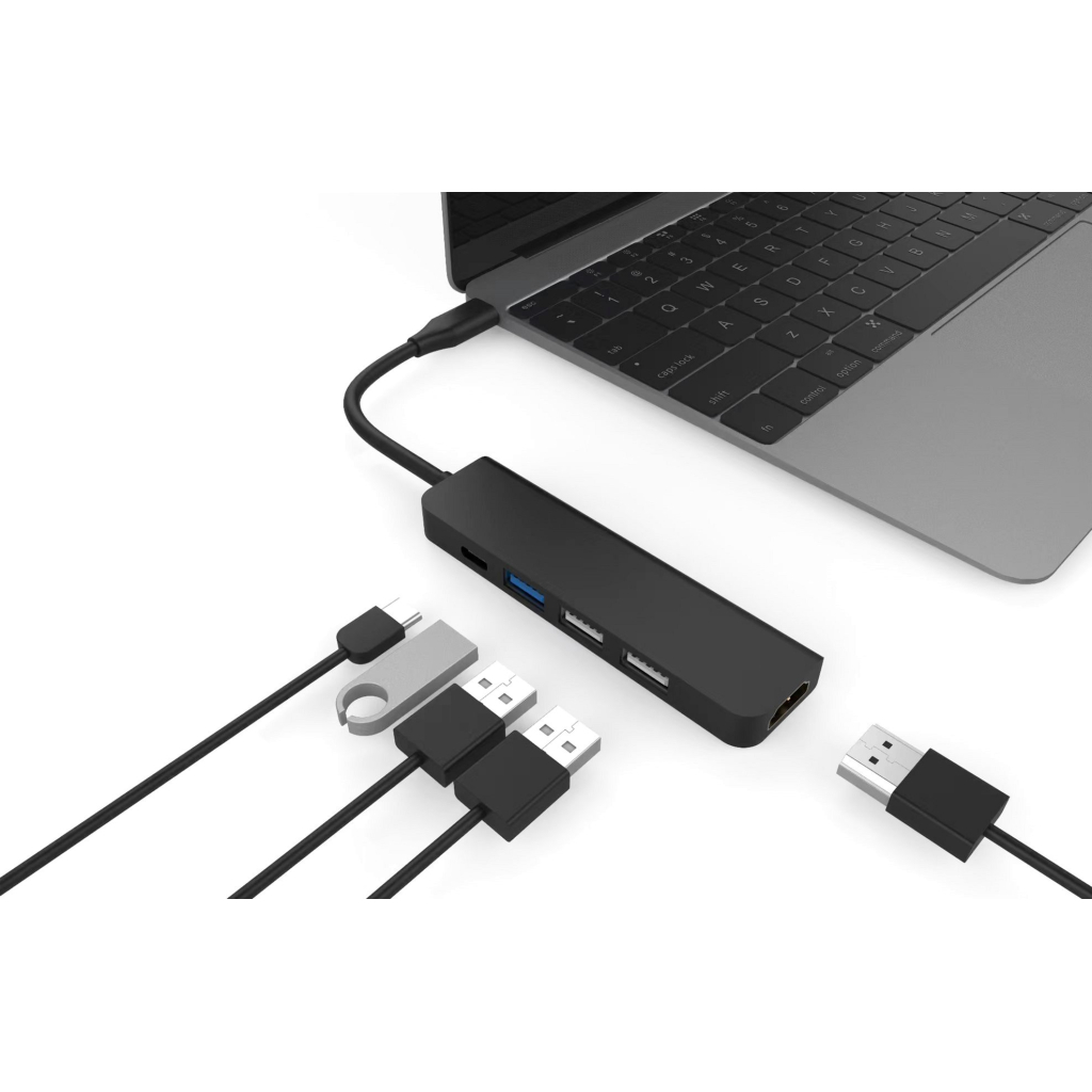 Концентратор XoKo AC-405 Type-C to HDMI+USB 3.0+USB 2.0+Type-C (XK-AC-405) - фото 4 Концентратор XoKo AC-405 Type-C to HDMI+USB 3.0+USB 2.0+Type-C (XK-AC-405) - фото 4