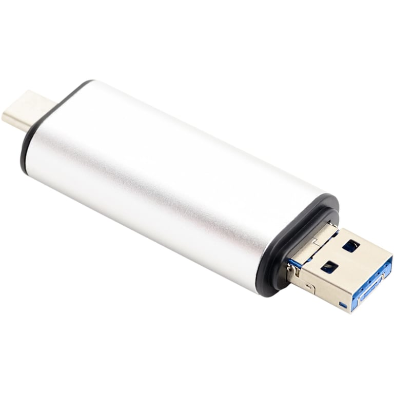 Концентратор XoKo AC-440 Type-C USB 3.0 and MicroUSB/SD Card Reader (XK-AС-440) - фото 3