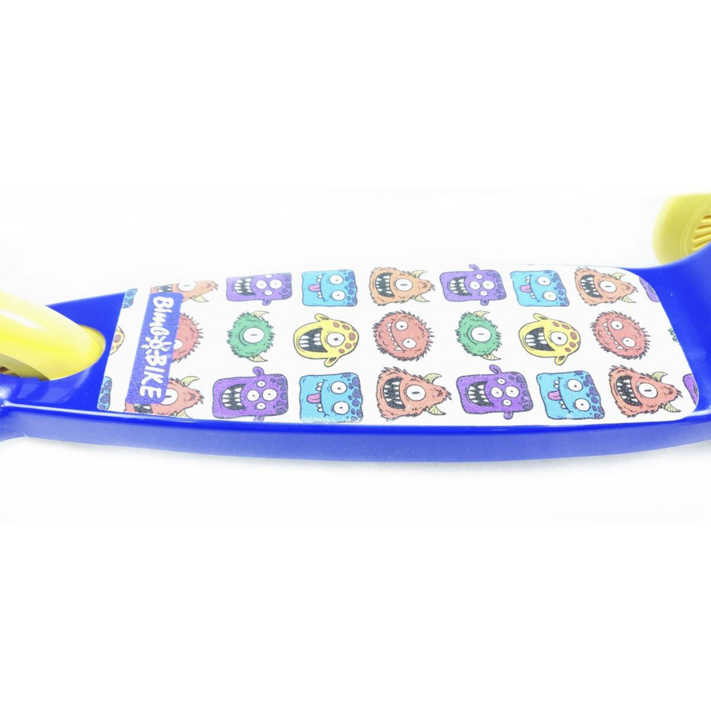 Самокат Bimbo Bike Monsters 12` з регулюванням висоти Синьо-жовтий (75803-IS) - фото 3 Самокат Bimbo Bike Monsters 12` з регулюванням висоти Синьо-жовтий (75803-IS) - фото 3