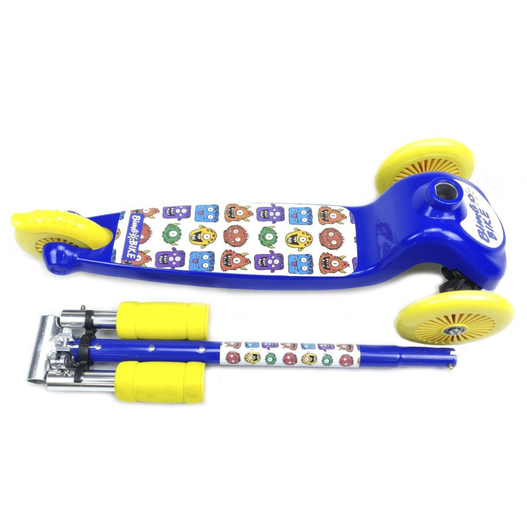 Самокат Bimbo Bike Monsters 12` з регулюванням висоти Синьо-жовтий (75803-IS) - фото 5 Самокат Bimbo Bike Monsters 12` з регулюванням висоти Синьо-жовтий (75803-IS) - фото 5