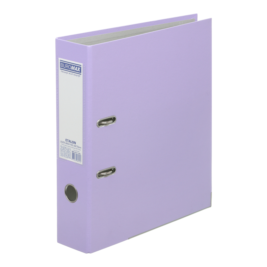 Папка - реєстратор Buromax Pastel A4 70 мм Бузкова (BM.3017-26c) Папка - реєстратор Buromax Pastel A4 70 мм Бузкова (BM.3017-26c)