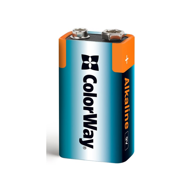 Батарейка ColorWay Крона 6LR61 9V Alkaline Power * 1 (CW-BA6LR61-1BL) - фото 1