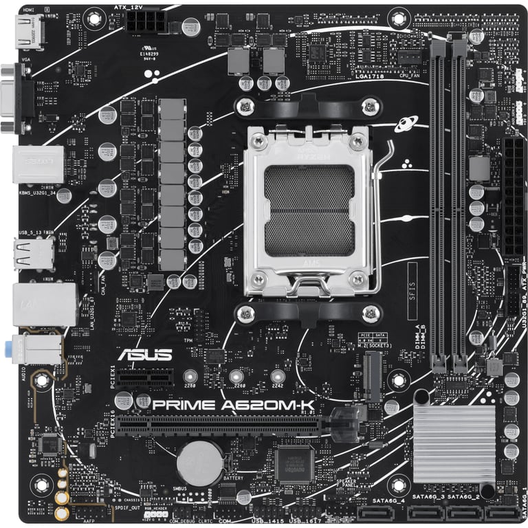 Материнська плата ASUS PRIME A620M-K - фото 2