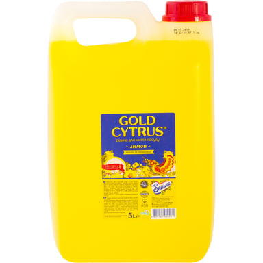 Засіб для ручного миття посуду Gold Cytrus Лимон 5 л (4820167000271) - фото 1