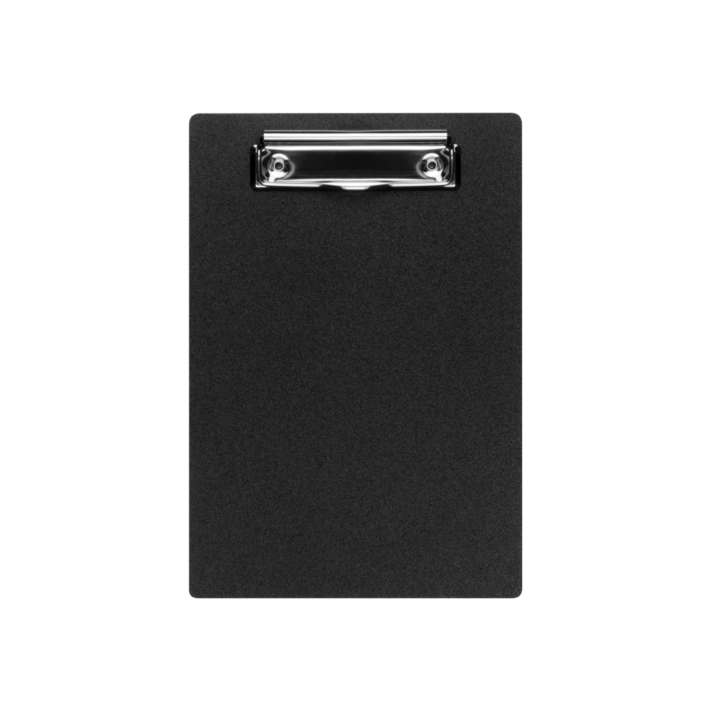 Клипборд-папка Economix A5 з притиском та підвісом, пластик, чорний (E30157-01) - фото 1