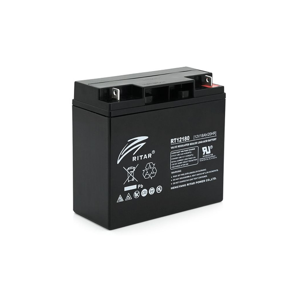 Батарея до ДБЖ Ritar RT12180BL5, 12V 18.0Ah (RT12180BL5) - фото 1