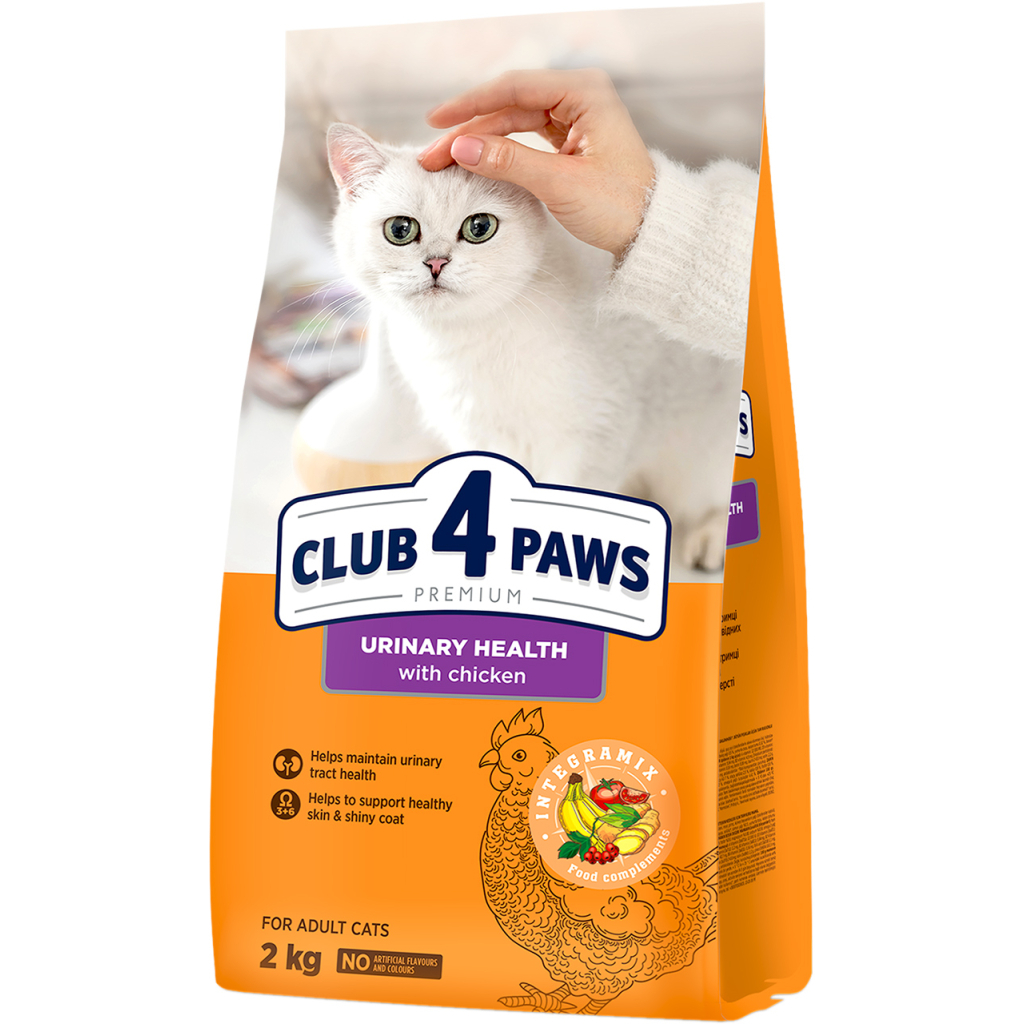 Сухий корм для кішок Club 4 Paws Premium підтримка здоров'я сечовивідної системи 2 кг (4820215369411) - фото 1