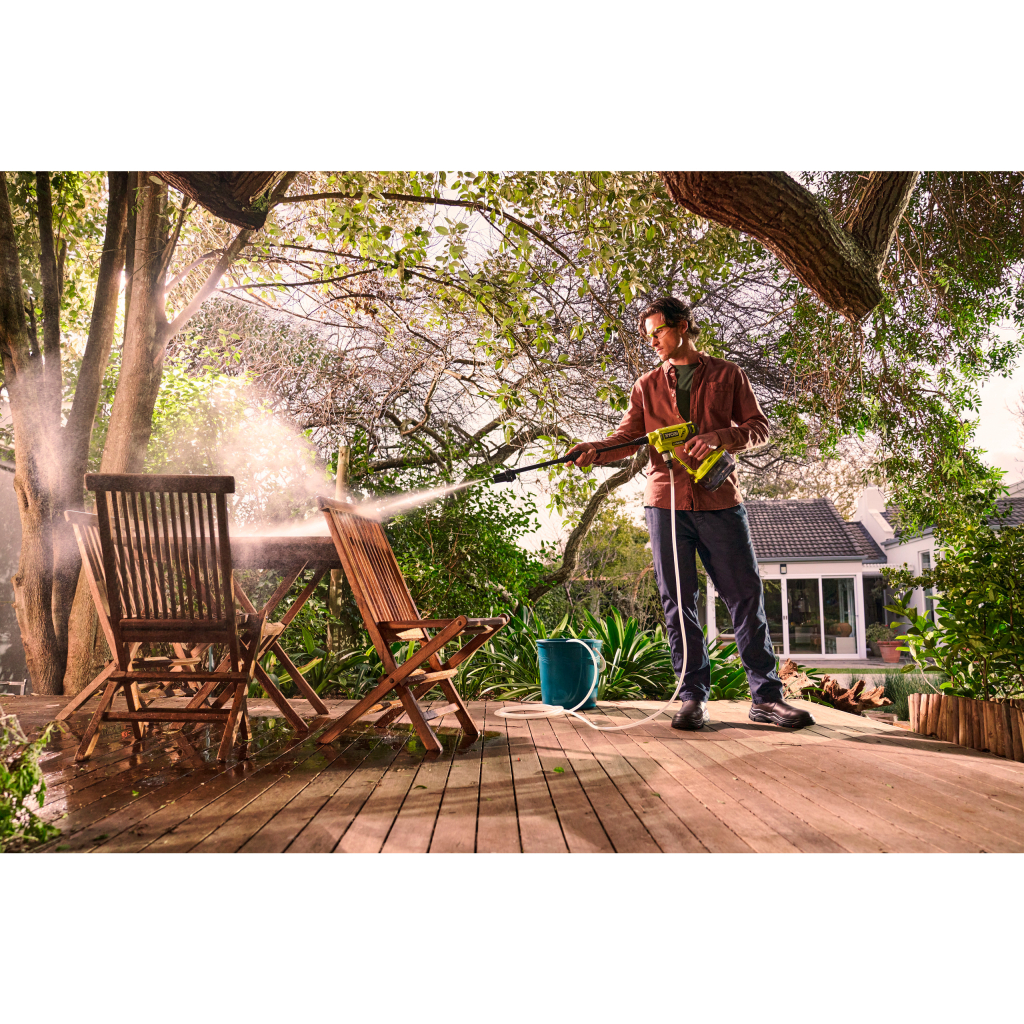 Мийка високого тиску Ryobi низького тиску RY18PW22A-0, 18В ONE+, 22бар, 182 л/год. (без АКБ та ЗП) (5133004570) - фото 8 Мийка високого тиску Ryobi низького тиску RY18PW22A-0, 18В ONE+, 22бар, 182 л/год. (без АКБ та ЗП) (5133004570) - фото 8