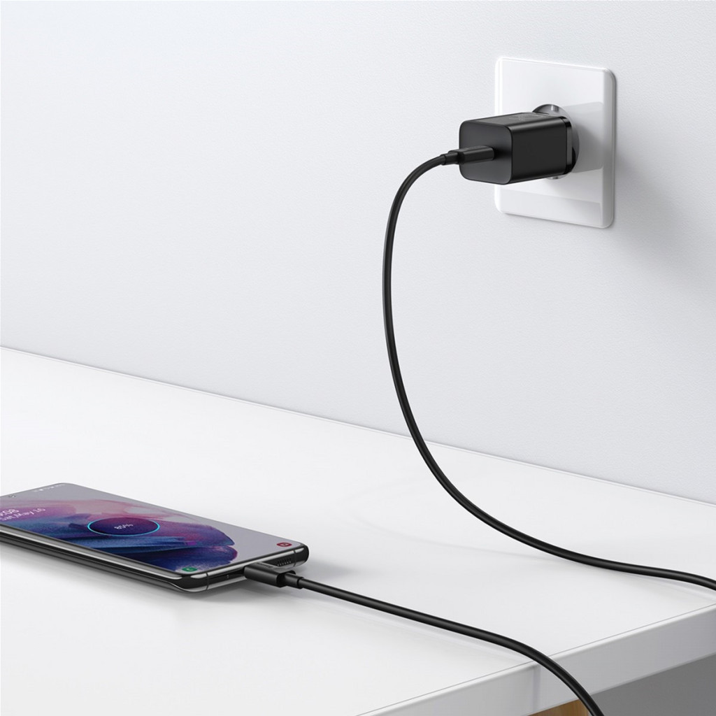 Зарядний пристрій Baseus 1xUSB 25W (USB-C) + Cable Type-C black (TZCCSUP-L01) - фото 10 Зарядний пристрій Baseus 1xUSB 25W (USB-C) + Cable Type-C black (TZCCSUP-L01) - фото 10