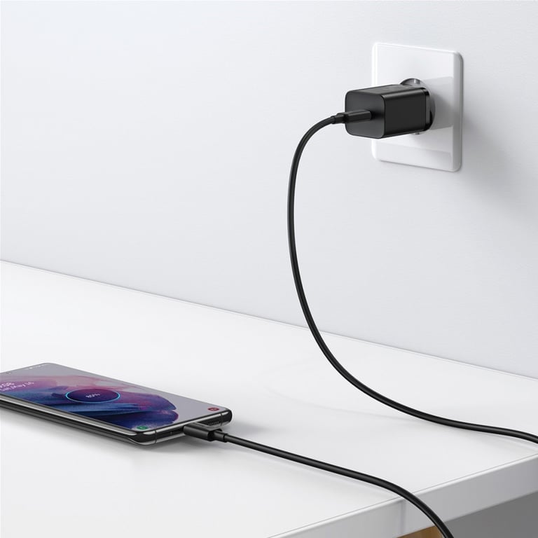 Зарядний пристрій Baseus 1xUSB 25W (USB-C) + Cable Type-C black (TZCCSUP-L01) - фото 10