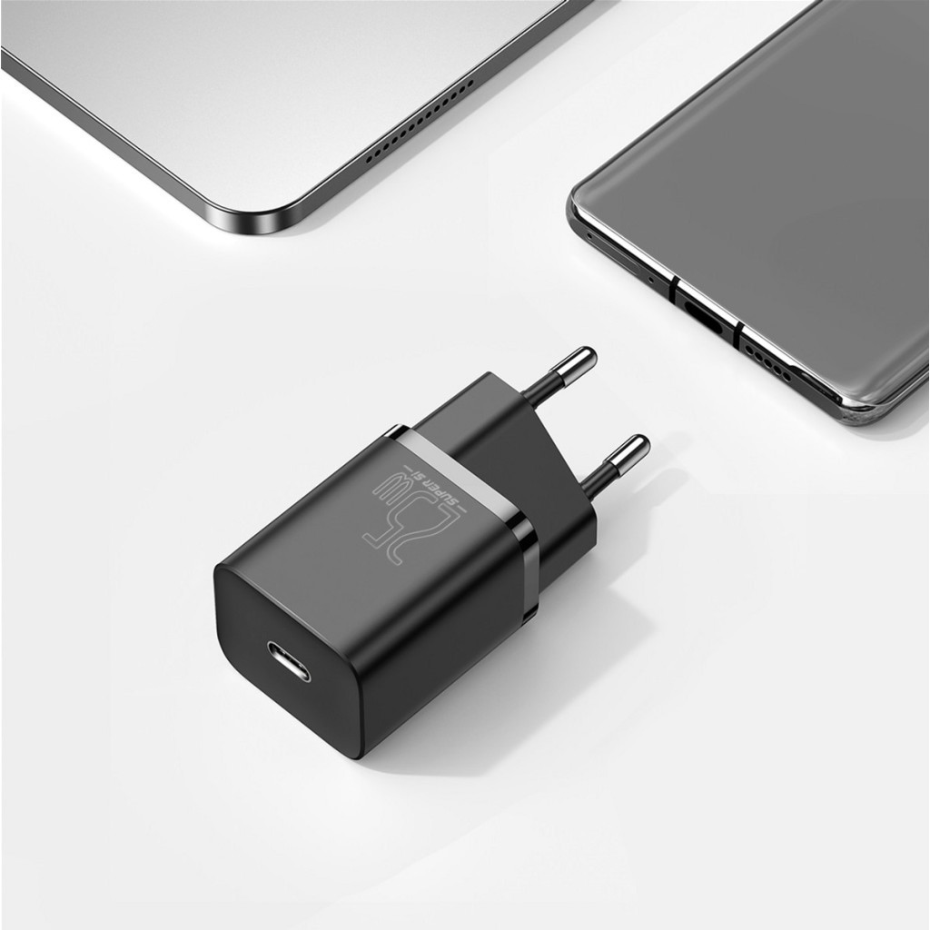 Зарядний пристрій Baseus 1xUSB 25W (USB-C) + Cable Type-C black (TZCCSUP-L01) - фото 11 Зарядний пристрій Baseus 1xUSB 25W (USB-C) + Cable Type-C black (TZCCSUP-L01) - фото 11