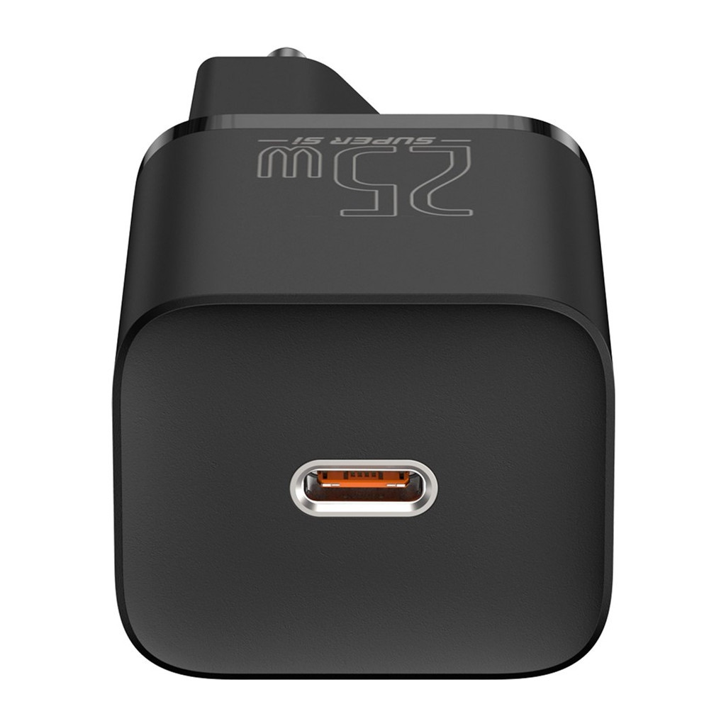 Зарядний пристрій Baseus 1xUSB 25W (USB-C) + Cable Type-C black (TZCCSUP-L01) - фото 4 Зарядний пристрій Baseus 1xUSB 25W (USB-C) + Cable Type-C black (TZCCSUP-L01) - фото 4