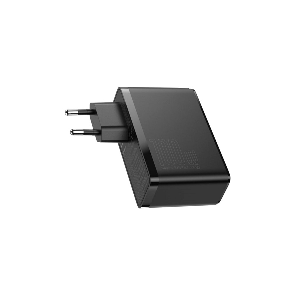 Зарядний пристрій Baseus 2xUSB 100W GaN (2xUSB-C+2xUSB-A) black (CCGAN2P-L01) - фото 4 Зарядний пристрій Baseus 2xUSB 100W GaN (2xUSB-C+2xUSB-A) black (CCGAN2P-L01) - фото 4
