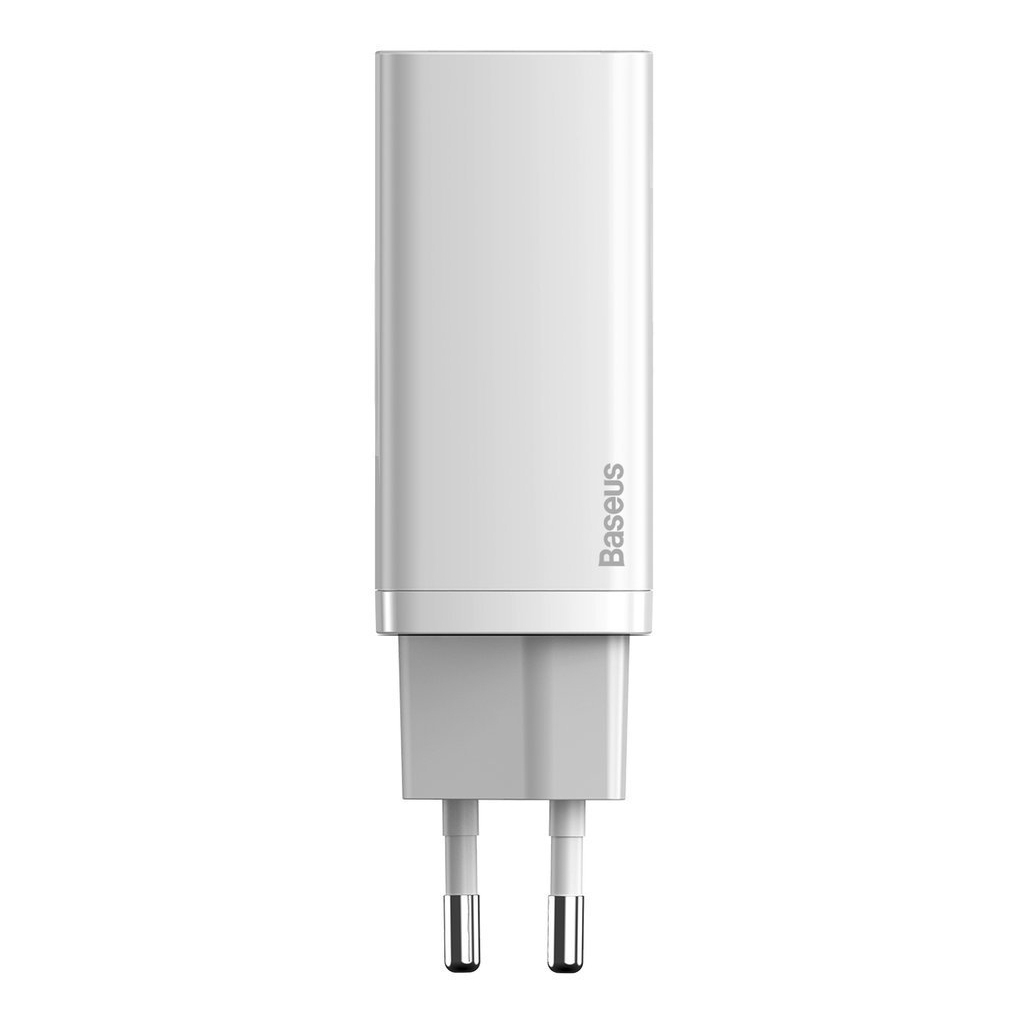Зарядний пристрій Baseus 2xUSB 65W GaN (USB-C+USB-A) white (CCGAN2L-B02) - фото 2 Зарядний пристрій Baseus 2xUSB 65W GaN (USB-C+USB-A) white (CCGAN2L-B02) - фото 2