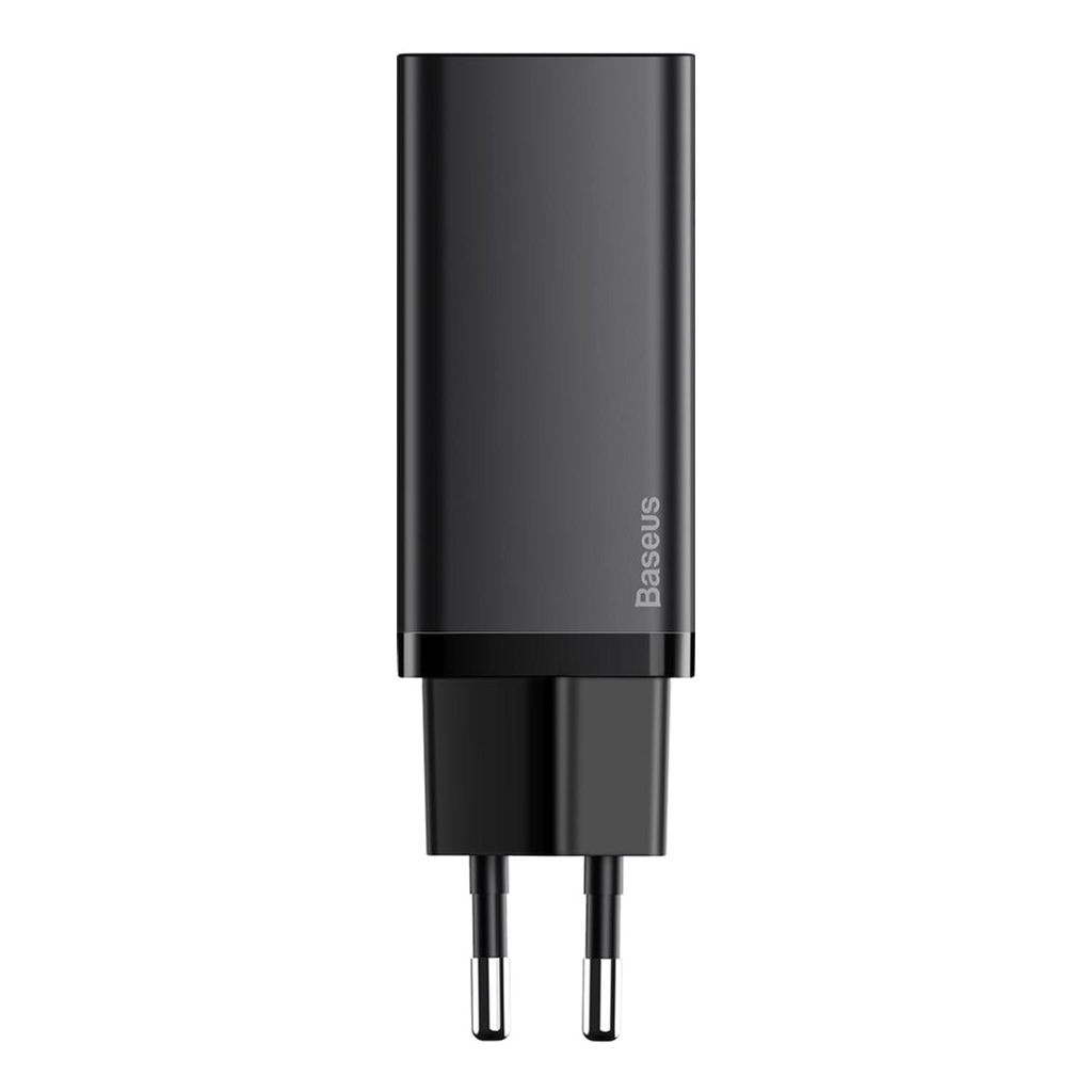 Зарядний пристрій Baseus 2xUSB 65W GaN (USB-C+USB-A) black (CCGAN2L-B01) - фото 2 Зарядний пристрій Baseus 2xUSB 65W GaN (USB-C+USB-A) black (CCGAN2L-B01) - фото 2