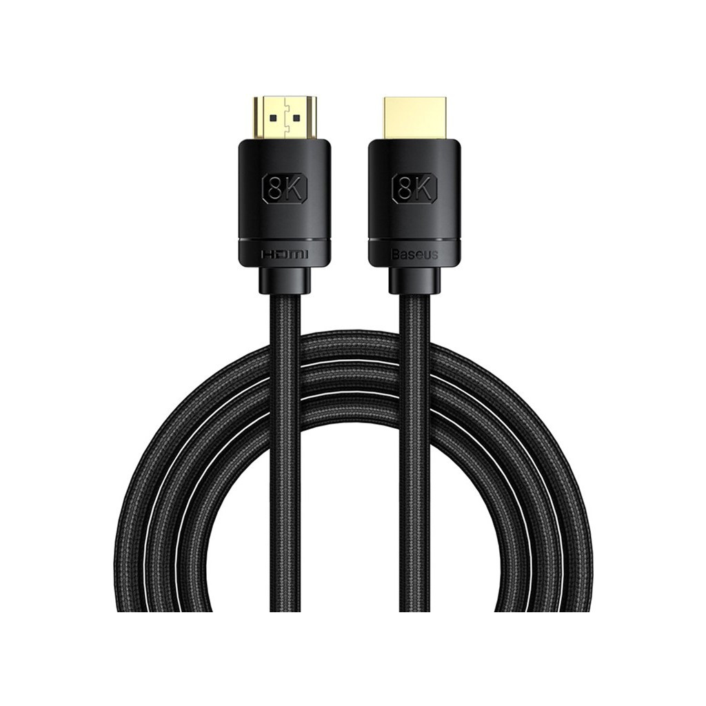 Кабель мультимедійний HDMI to HDMI 3.0m V2.1 Baseus (CAKGQ-L01) Кабель мультимедійний HDMI to HDMI 3.0m V2.1 Baseus (CAKGQ-L01)
