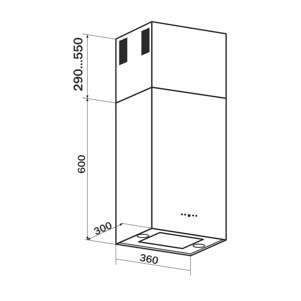 Витяжка кухонна GRANADO Segovia 2614-1200 black (GCH6336311) - фото 10 Витяжка кухонна GRANADO Segovia 2614-1200 black (GCH6336311) - фото 10