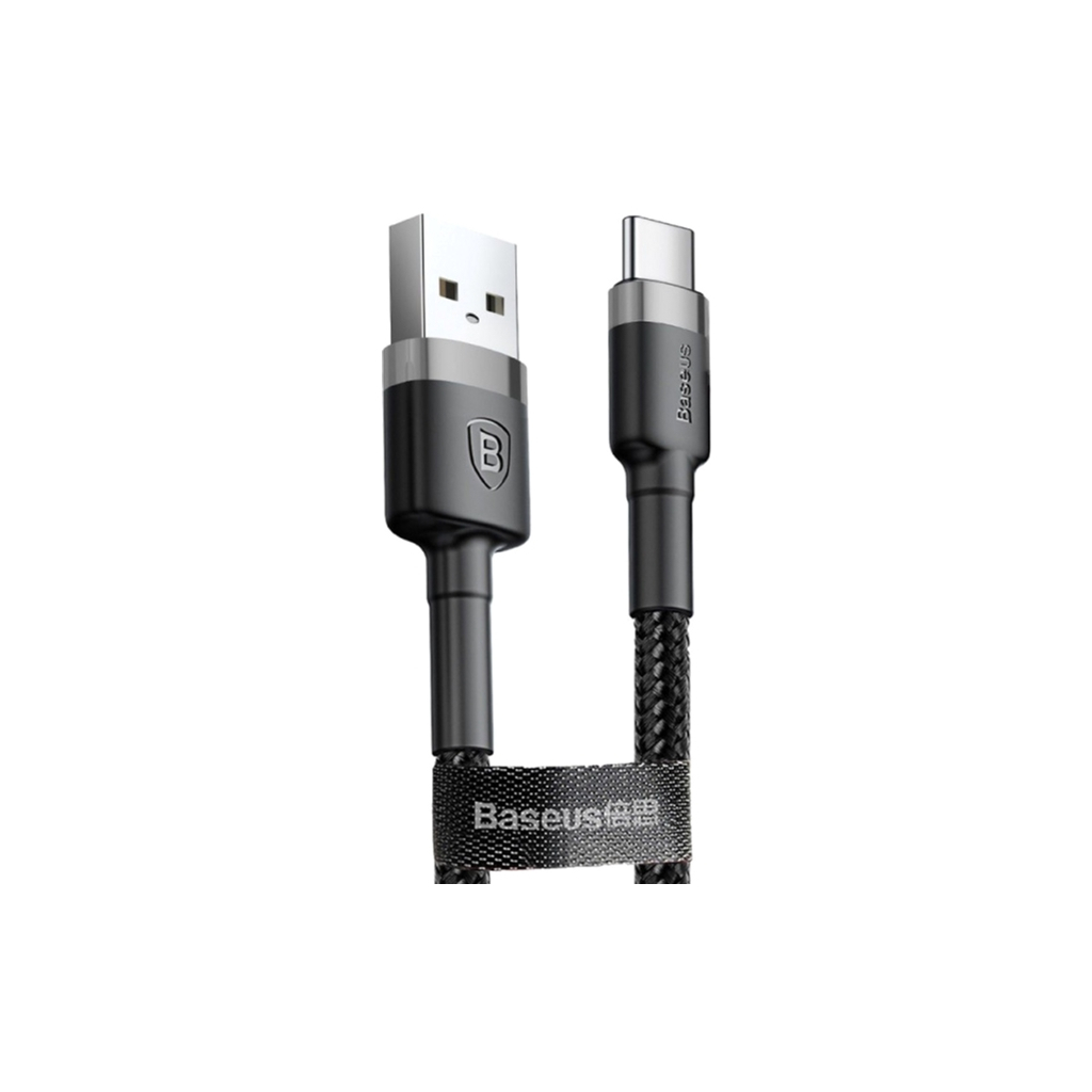 Дата кабель USB 2.0 AM to Micro 5P 3.0m 2A Gray-Black Baseus (CAMKLF-HG1) - фото 2 Дата кабель USB 2.0 AM to Micro 5P 3.0m 2A Gray-Black Baseus (CAMKLF-HG1) - фото 2