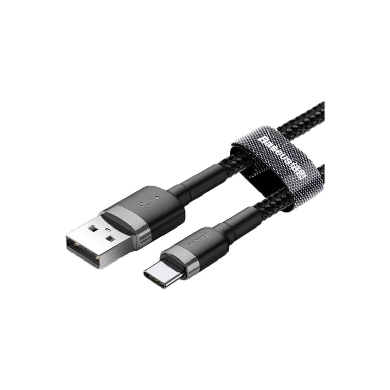 Дата кабель USB 2.0 AM to USB-C 2.0m 2A Gray-Black Baseus (CATKLF-CG1) - фото 2
