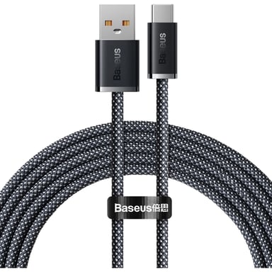 Дата кабель USB 2.0 AM to USB-C 2.0m 5A Gray Baseus (CALD000716) - фото 1
