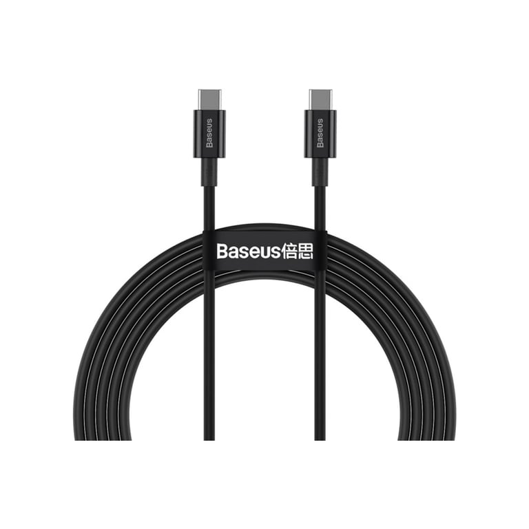 Дата кабель USB-C to USB-C 1.0m 5A Black Baseus (CATYS-B01) - фото 1