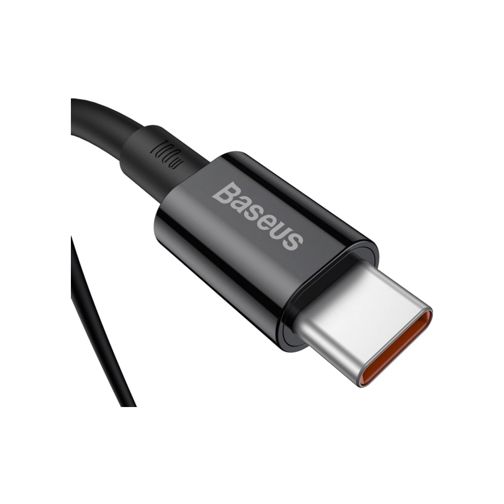 Дата кабель USB-C to USB-C 1.0m 5A Black Baseus (CATYS-B01) - фото 2 Дата кабель USB-C to USB-C 1.0m 5A Black Baseus (CATYS-B01) - фото 2