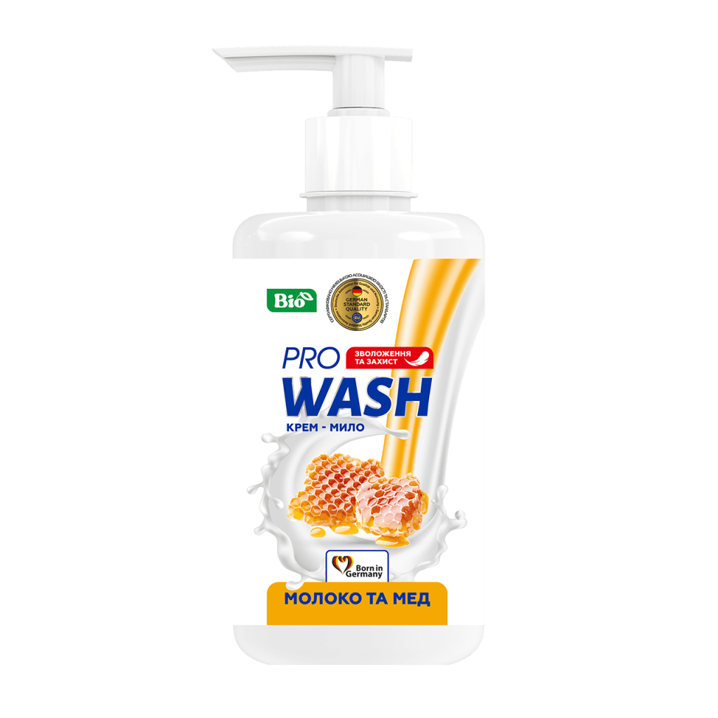 Рідке мило Pro Wash Молоко та мед 470 г (4823128001171) Рідке мило Pro Wash Молоко та мед 470 г (4823128001171)