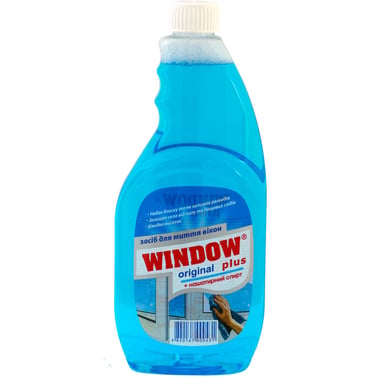 Засіб для миття скла Window Plus З нашатирним спиртом запаска 500 мл (4820167000431) - фото 1