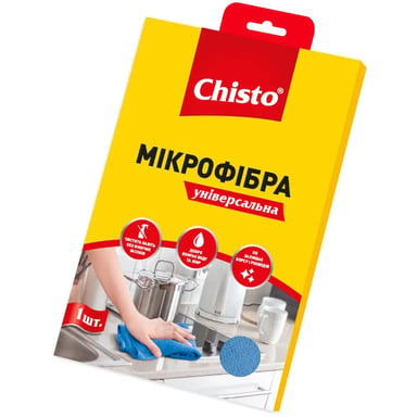 Серветки для прибирання Chisto Мікрофібра Універсальна 1 шт. (4820164151068) - фото 1