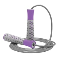 Скакалка PowerPlay 4206 Cіро-фіолетова (PP_4206_Grey/Violet) - фото 1